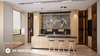 D5 Render realistic interior rendering tutorial | Pantry 198