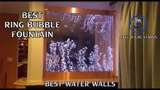 Best Ring Bubble Fountain | Acrylic Water Bubble Wall Steel Panel Fountain by Jaffri Creations