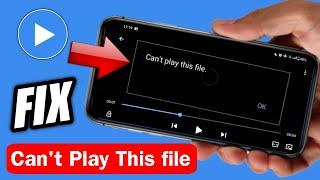 How to fix mx player can't play this file | mx player can't play this file problem 2024