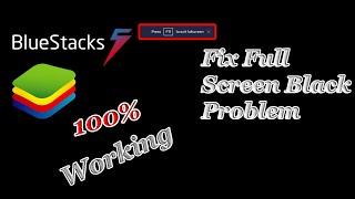 How to fix bluestacks 5 Black full screen mode