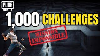 1,000 Impossible challenges and fun rooms | PUBG MOBILE