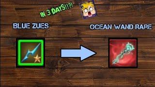 Converting 1 Blue Zues to 1 Ocean wand Rare in Skyblock Blockmango 