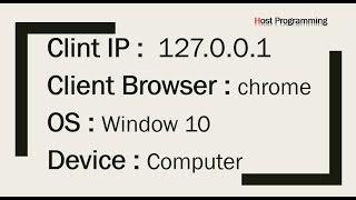 How to get Client Information, IP Address in php