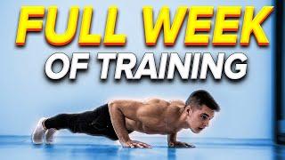 FULL WEEK OF WORKOUT - How Does Calisthenics Athlete Train? [SUB ENG]