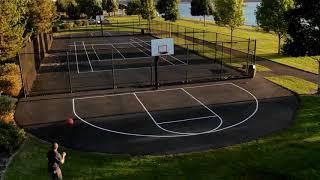 Basketball shoot around at Kalama Park using DJI Drone Hyperlapse feature