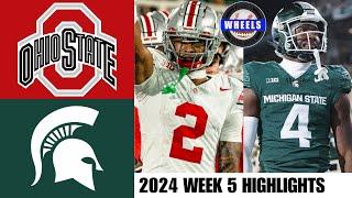 #3 Ohio State vs Michigan State | Full Game Highlights | 2024 College Football Highlights