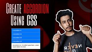 How to create Animated Accordion using HTML, CSS and JavaScript