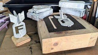 Make Lost Foam Mold For Casting - F-Bomb Art - Melting Aluminum and Making Ingots