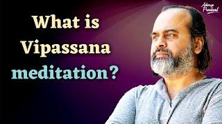 What is Vipassana meditation What is it to watch the breath? || Acharya Prashant (2018)