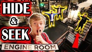 HIDE AND SEEK on HAUNTED GHOST SHIP (Basement) | Sam Golbach