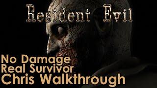 Resident Evil Remaster Chris Walkthrough [No Damage]