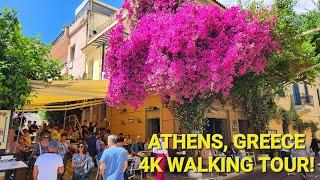 4K Walking Tour in Plaka, Athens, Greece - Athens Oldest Neighbourhood! May 2024