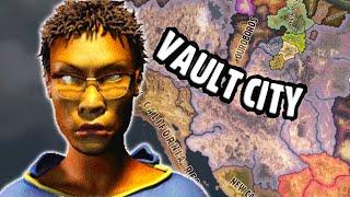 Vault City dominates the wasteland in HoI4: Old World Blues