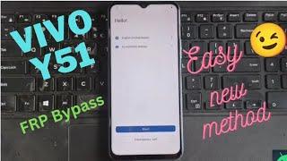 Vivo Y51 frp bypass / without pc /easy method