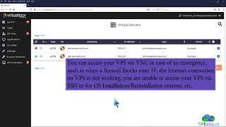 TPEcloud Tutorial: How to Access Your VPS via VNC in Virtualizor