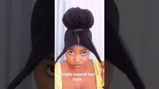Simple style for your everyday natural hair #naturalhair #naturalhairstyles #naturalhairjourney