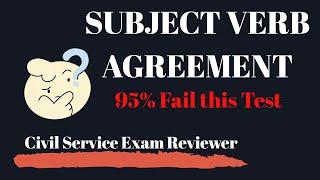 Subject-Verb Agreement Test Questions with answers - Civil Service Exam Reviewer 2022