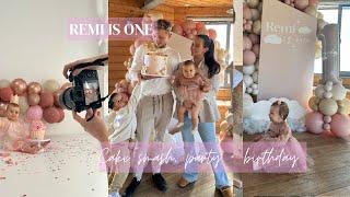 Remis 1st Birthday!! Her CAKE SMASH, PARTY + PRESENTS!