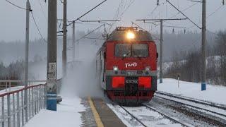 Train videos. Freight trains in Russia - 86.