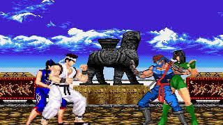 NICK54222 MUGEN: Akira Yuki and Pai Chan VS Jago and B. Orchid