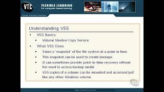 Understanding VSS  in Windows Server