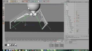 Tutorial: Cinema 4D IK Key Frame Animation Of My Little Spider