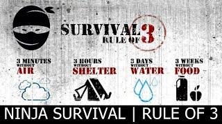 3 RULES OF SURVIVAL (Seizonjutsu) Ninja Survival Training Techniques