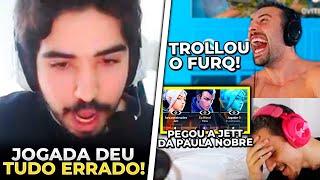 FURQ PEGOU A JETT DA PAULA NOBRE (TCK RIU MUITO)! JOGADA DO ASPAS DEU TUDO ERRADO - VALORANT CLIPS