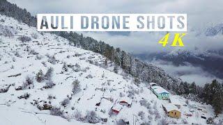 Auli Joshimath Uttarakhand Cinematic Drone Shots in 4K | Dehradun to Auli (औली)