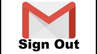 How To Sign Out Of Gmail