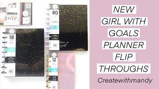 NEW Girl with Goals Collection Planner & Journal Flip Throughs // The Happy Planner