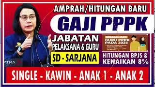  Gaji + Tunjangan Terbaru PPPK Full Time 2025, Single, Beristri, Anak 1 & 2, untuk Semua Jabatan