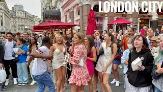 England, London City Summer Walking Tour 2022 | 4K HDR Virtual Walking Tour around the City