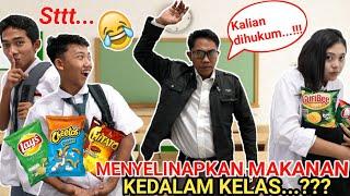 CARA MENYELINAPKAN MAKANAN KEDALAM KELAS!? SAPUTRA DIHUKUM GURU! | Mikael TubeHD