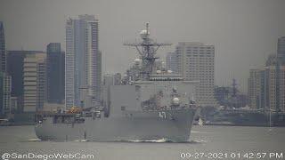 USS Rushmore (LSD-47) outbound for Sasebo, Japan (homeport shift)