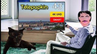 Обзор распаковка Телевизор 43" Telefunken TF-LED43S22T2SU UHD Smart TV \ Первое впечатление