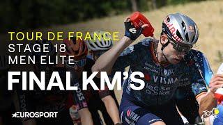 EXCEPTIONAL SPRINT!  | Tour de France Stage 18 Final Kilometres | Eurosport Cycling