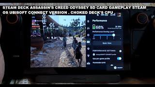 Steam Deck Assassin's Creed Odyssey 103gb SD Card Gameplay Steam OS Ubisoft Connect | 40 Hz Cap