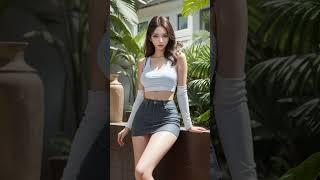 4K AI ART | Miniskirt Beauty 1121 [AI Lookbook] AI ART (FASHION SHOW LOOKBOOK MODELS, video)