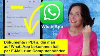 WhatsApp Tipp: PDF-Dokumente aus WhatsApp zum Computer senden. Smartphone einfach erklärt