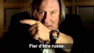 Dans ses publicités russes... Gérard Depardieu fait de plus en plus peur