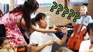 We Go Back to School and Join a Beginner's Strings Class