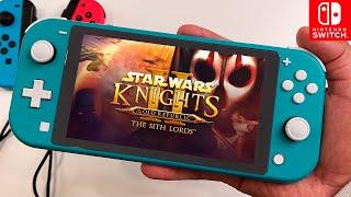 Star Wars Knights of the Old Republic II: The Sith Lords Nintendo Switch LITE Gameplay