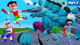 Ice Hulk Monster Cartoon Part 3 | Hulk Monster Comedy | Funny Comedy Video - Bittu Sittu Toons