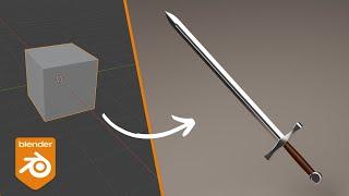 How to Make a Sword in Blender in 8 minutes