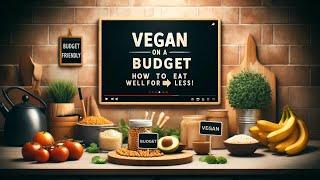 Vegan on a Budget: How to Eat Well for Less! | Affordable Vegan Meal Ideas! Gourmet Taste 4 Penny!