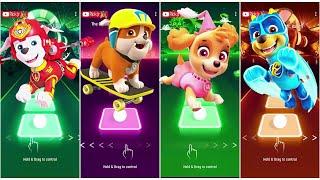 PAW Patrol - Marshall  Rubble  Skye  Chase  Tiles Hop EDM Rush