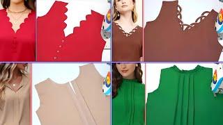 4 New Easy Ways of Collar Neck Design Cutting and Stitching for Kurti Suits | Sewing Tips and Hacks