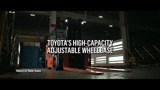 Toyota Material Handling | Products: High Capacity Adjustable Wheelbase 25/35 & 40/60 Model Forklift