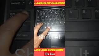 WowComputer language change Shortcut keys/Computer language English to Hindi changed#Shortcutkey